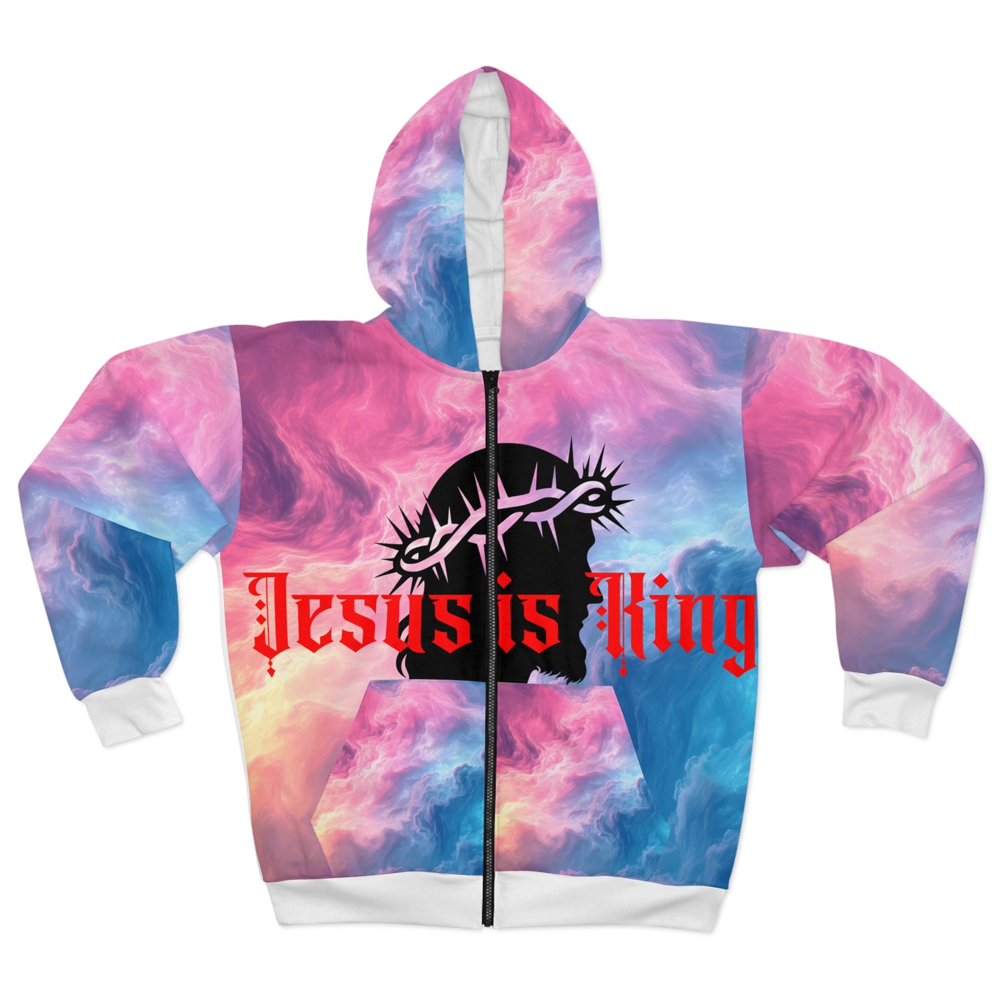 Jesus Is King Graphic Zip-up Hoodie (Limited Edition)